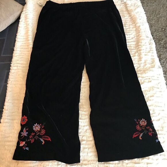 Beautiful velvet crop trousers - Picture 4 of 6